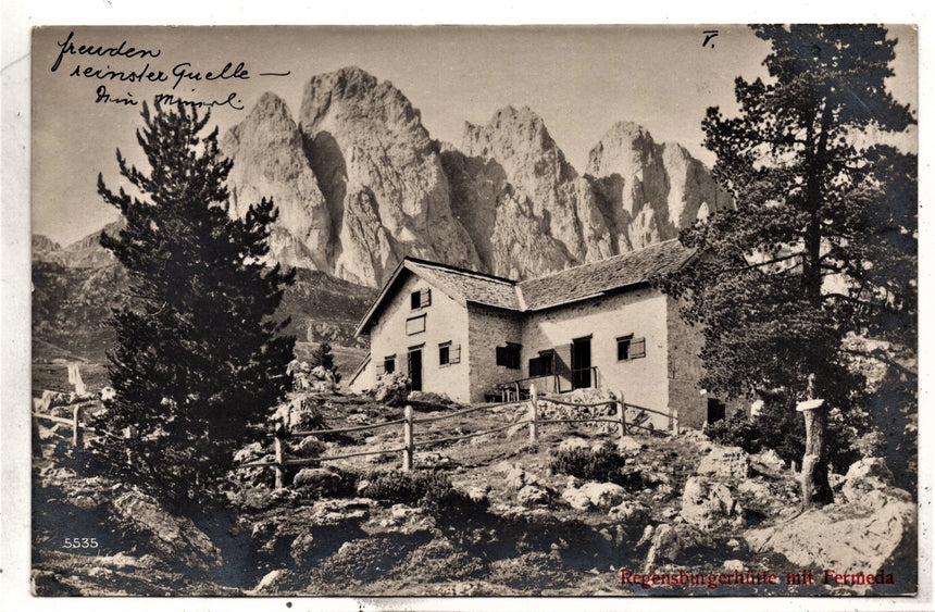 Sudtirol Alto Adige Regensburgerhutte mit Fermeda