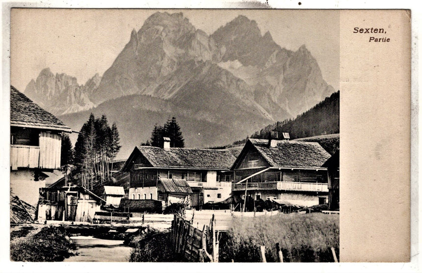 Sudtirol Alto Adige Sexten particolare nel 1900