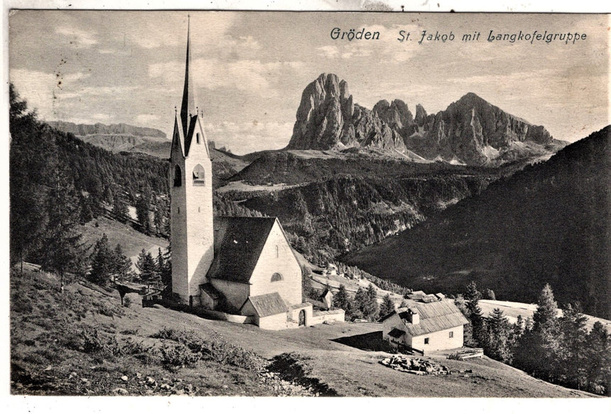 Sudtirol Alto Adige Gròden St.Jakob mit Langkofelgruppe