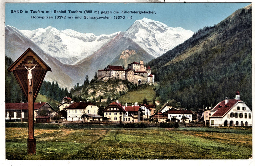 Sudtirol Alto Adige Sand in Taufers mit schloss Taufers