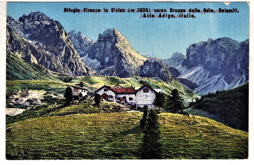 Sudtirol Alto Adige Rifugio Firenze in Cisler verso le Odle