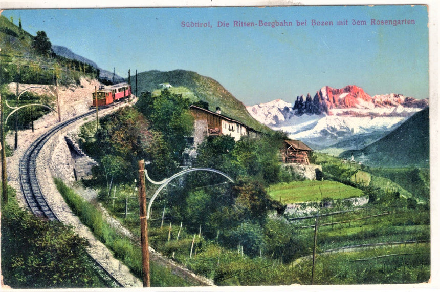 Sudtirol Alto Adige Treno del Renon Ritten Bergbahn bei Bozen