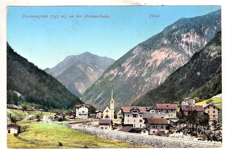 Sudtirol Alto Adige Fortezza Franzensfest mit Brennerbahn