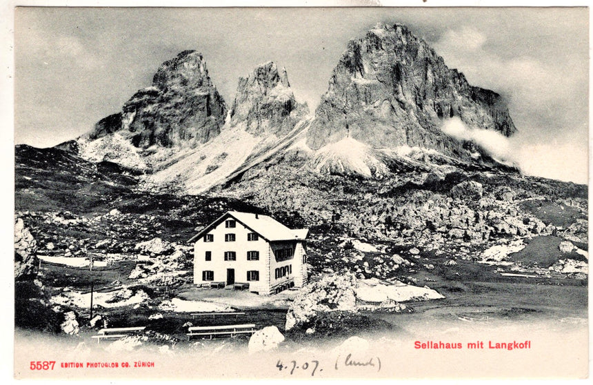 Sudtirol Alto Adige Sellahaus mit Langkofl