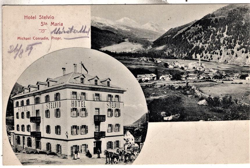 Cartolina Sudtirol Alto Adige Stelvio Santa Maria Hotel Stelvio | Collezionissimo