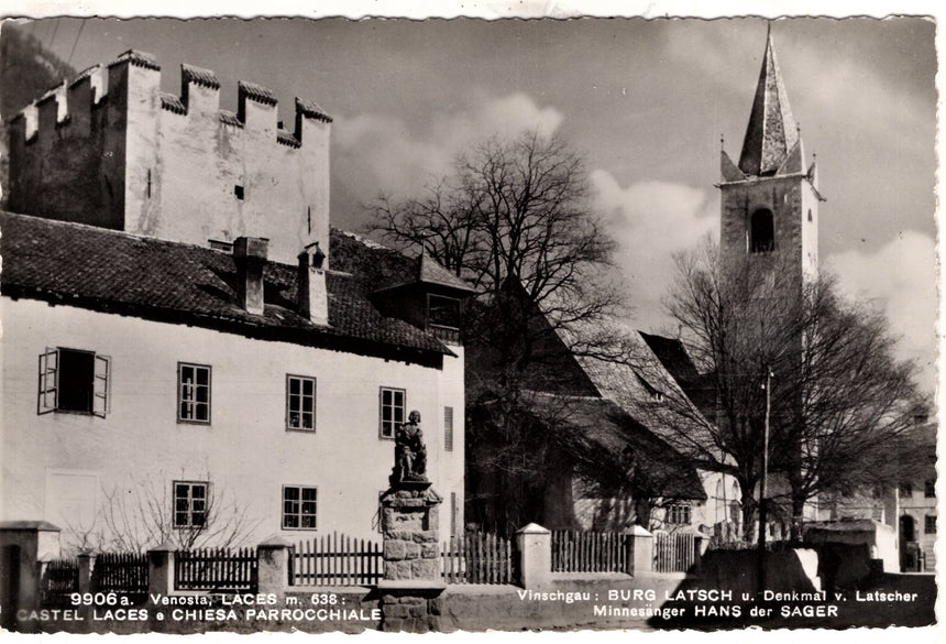 Cartolina Sudtirol Alto Adige Laces Venosta la chiesa | Collezionissimo