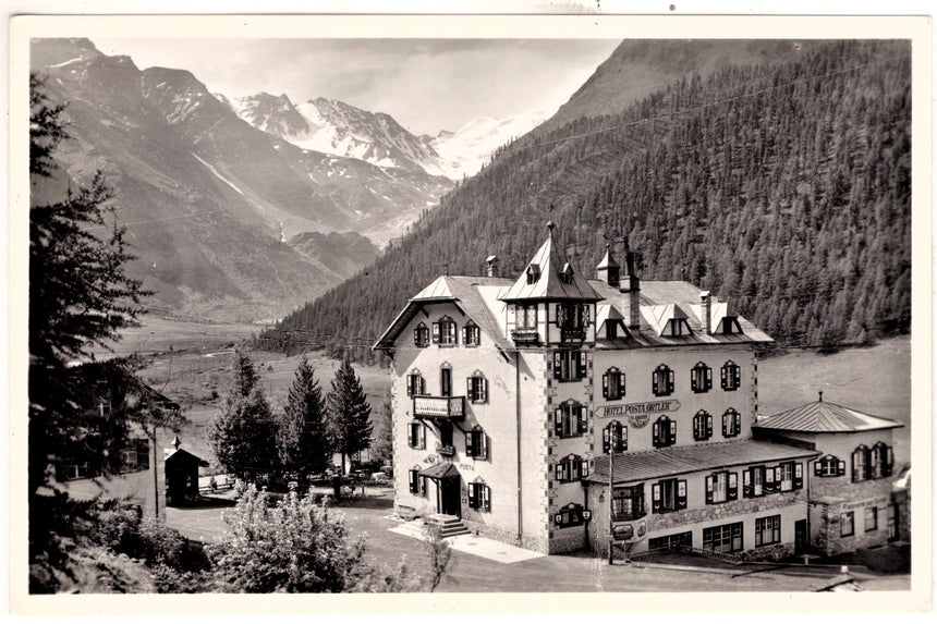 Cartolina Sudtirol Alto Adige Sulden Hotel Posta gruppo Ortles | Collezionissimo