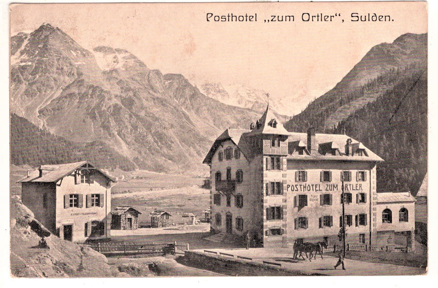 Cartolina Sudtirol Alto Adige Posthotel zum Ortler Sulden | Collezionissimo