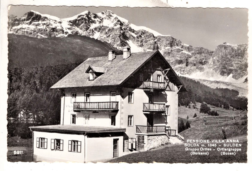 Cartolina Sudtirol Alto Adige Solda Pension Villa Anna | Collezionissimo