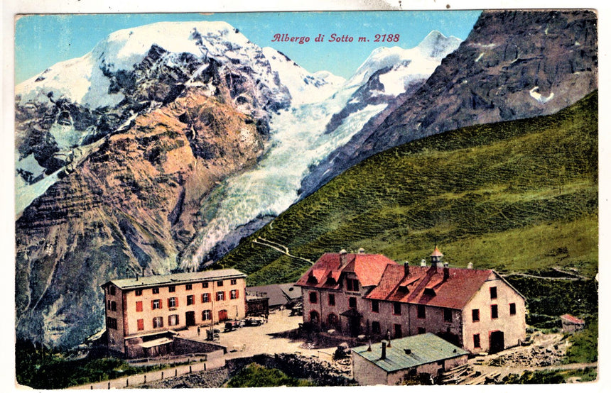 Cartolina Sudtirol Alto Adige Albergo di Sotto sulla strada Stelvio  | Collezionissimo