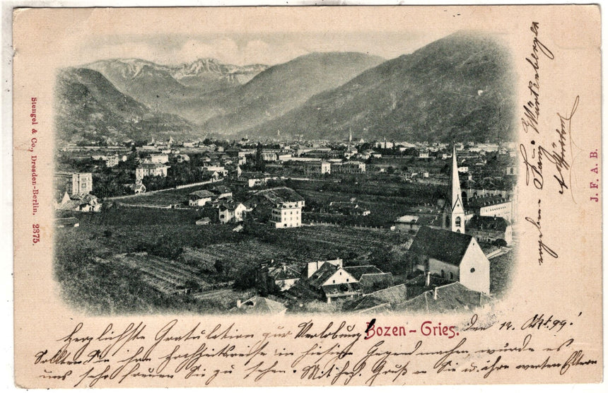 Cartolina Sudtirol Alto Adige Bozen Bolzano città - panorama | Collezionissimo