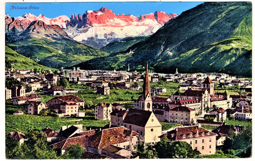 Cartolina Sudtirol Alto Adige Bozen Bolzano città - panorama | Collezionissimo