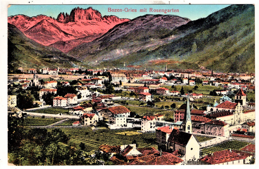 Cartolina Sudtirol Alto Adige Bozen Bolzano città - panorama | Collezionissimo