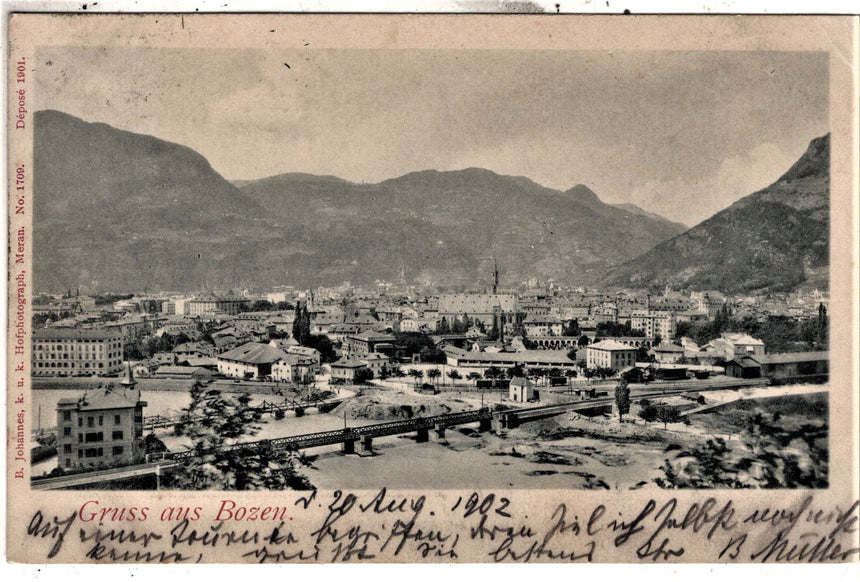 Cartolina Sudtirol Alto Adige Bozen Bolzano città - panorama | Collezionissimo