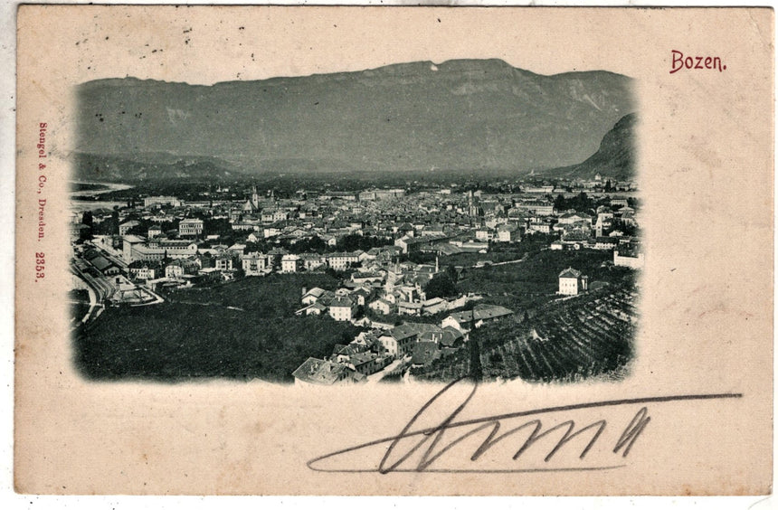 Cartolina Sudtirol Alto Adige Bozen Bolzano città - panorama | Collezionissimo