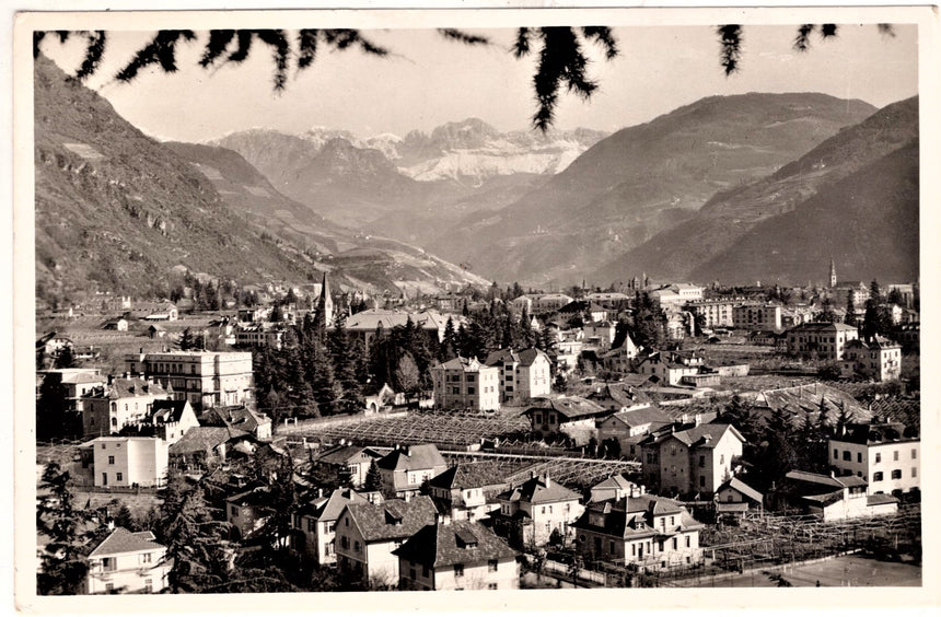 Cartolina Sudtirol Alto Adige Bozen Bolzano città - panorama | Collezionissimo. Cartolina firmata e viaggiata