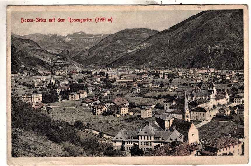 Cartolina Sudtirol Alto Adige Bozen Bolzano città - panorama | Collezionissimo