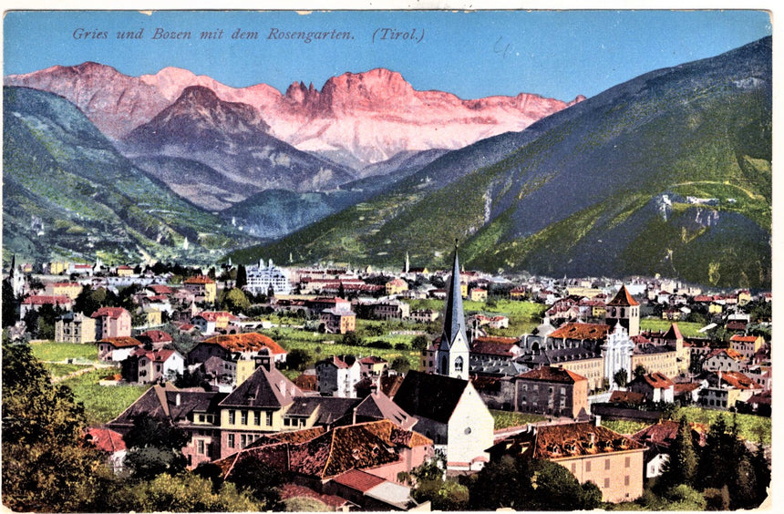 Cartolina Sudtirol Alto Adige Bozen Bolzano città - panorama | Collezionissimo