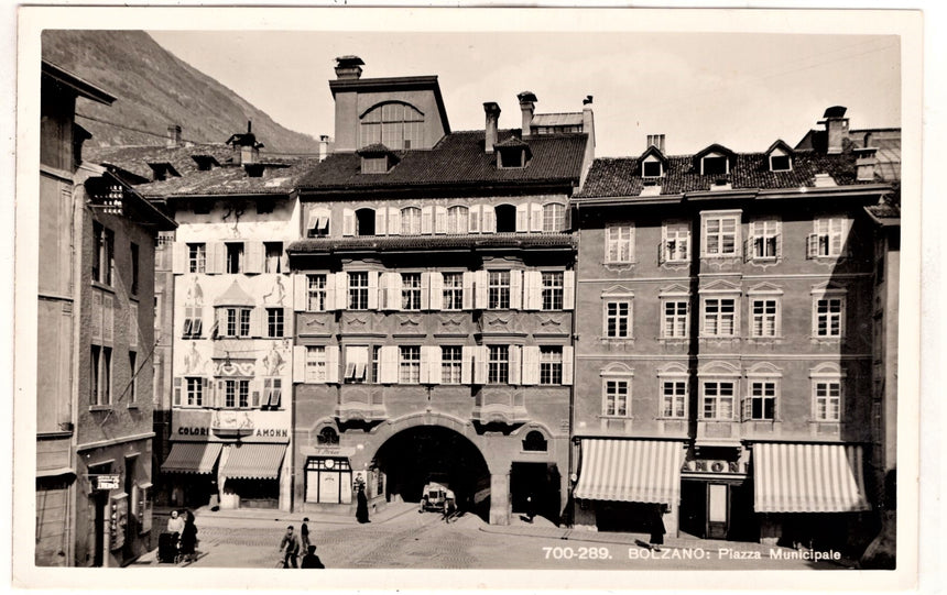 Cartolina Sudtirol Alto Adige Bozen Bolzano città - piazza Municipio | Collezionissimo