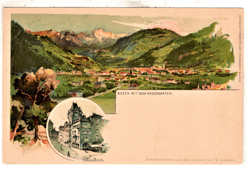 Cartolina Sudtirol Alto Adige Bozen mit Rosengarten | Collezionissimo