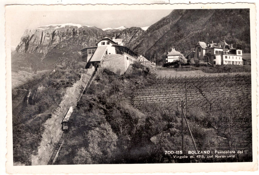 Cartolina Sudtirol Alto Adige Bozen Bolzano città funicolare del Virgolo | Collezionissimo