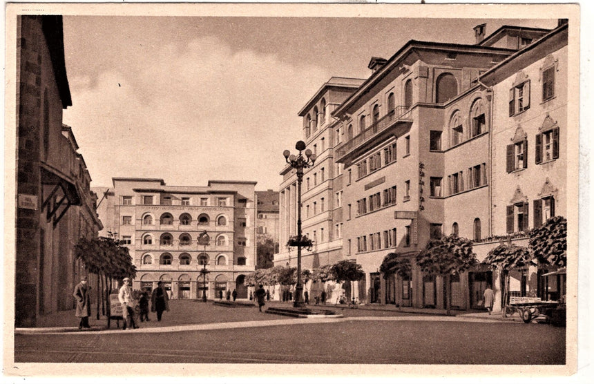 Cartolina Sudtirol Alto Adige Bolzano piazza Domenicani città  | Collezionissimo