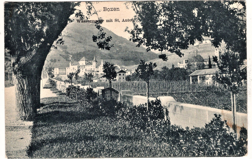 Cartolina Sudtirol Alto Adige Bozen Wassermauerpromenade | Collezionissimo