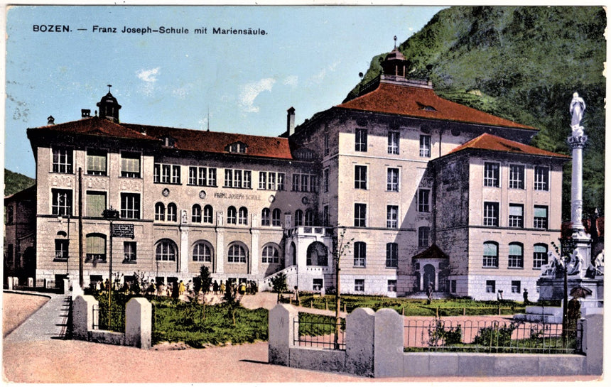 Cartolina Sudtirol Alto Adige Bozen Franz Josef Schule  | Collezionissimo