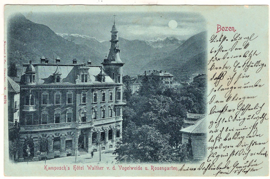 Cartolina Sudtirol Alto Adige Bolzano Bozen Hotel Walter | Collezionissimo