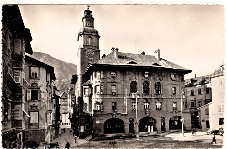 Cartolina Sudtirol Alto Adige Bolzano Bozen piazza Municipio | Collezionissimo