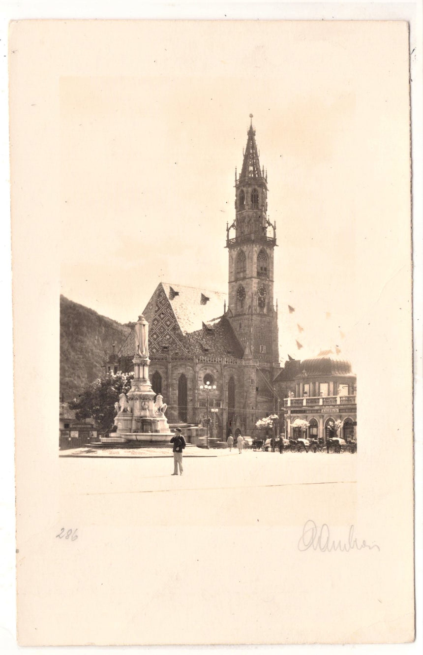 Cartolina Sudtirol Alto Adige Bolzano Bozen foto Ambrosi il Duomo per Ortisei | Collezionissimo