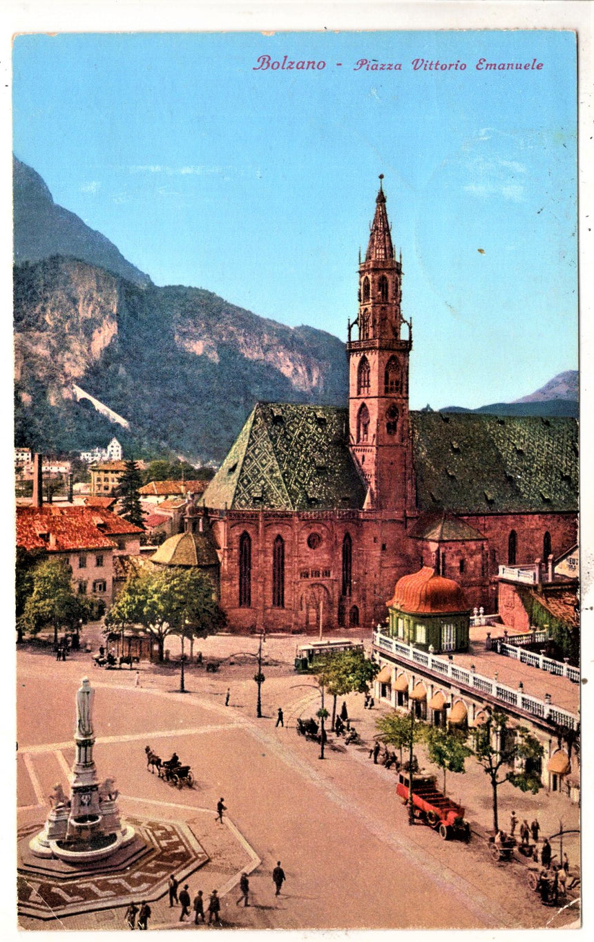 Cartolina Sudtirol Alto Adige Bolzano Bozen piazza V.Emanuele  | Collezionissimo