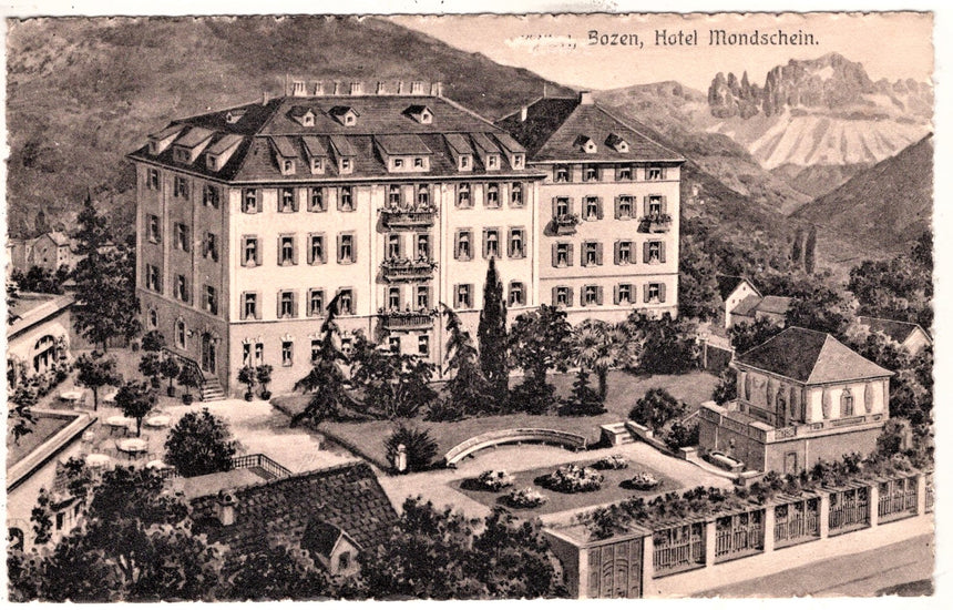 Cartolina Sudtirol Alto Adige Bolzano Bozen Hotel Luna Mondschein | Collezionissimo