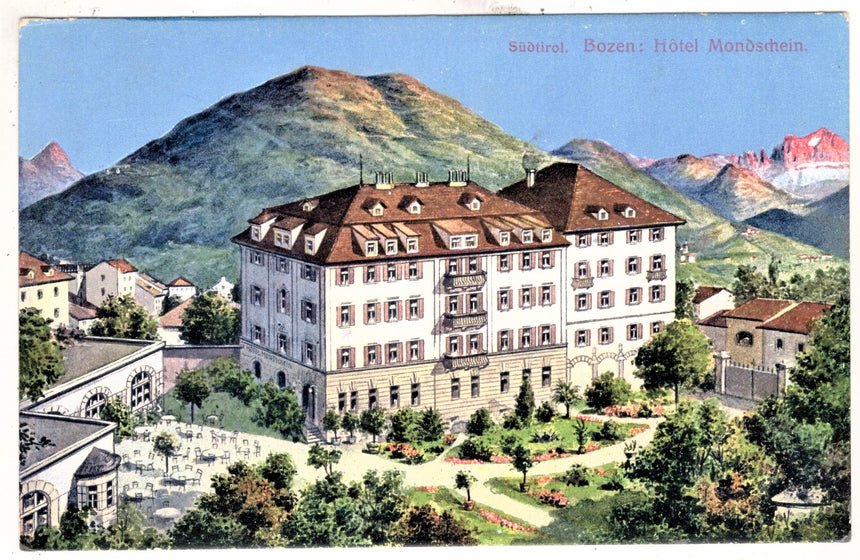 Cartolina Sudtirol Alto Adige Bolzano Bozen Hotel Luna Mondschein | Collezionissimo