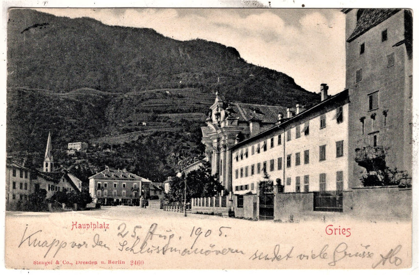 Cartolina Sudtirio Alto Adige Bolzano Bozen Gries Kaiser Franz Josef platz | Collezionissimo