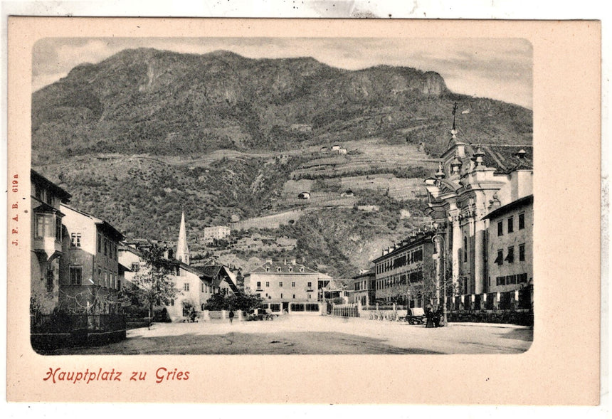 Cartolina Sudtirio Alto Adige Bolzano Bozen Gries Kaiser Franz Josef platz | Collezionissimo