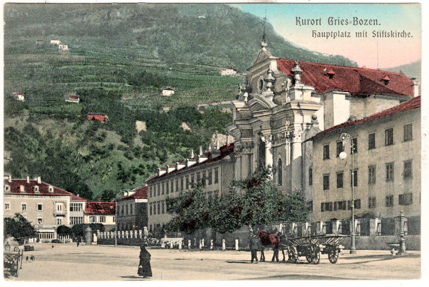 Cartolina Sudtirio Alto Adige Bolzano Bozen Gries Kaiser Franz Josef platz | Collezionissimo