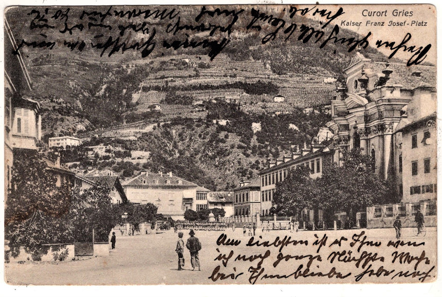 Cartolina Sudtirio Alto Adige Bolzano Bozen Gries Kaiser Franz Josef platz | Collezionissimo