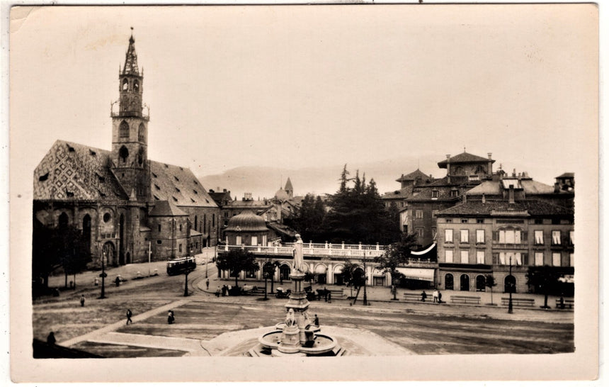 Cartolina Sudtirol Alto Adige Bolzano Bozen Waltherplatz Bolzano piazza Walter | Collezionissimo