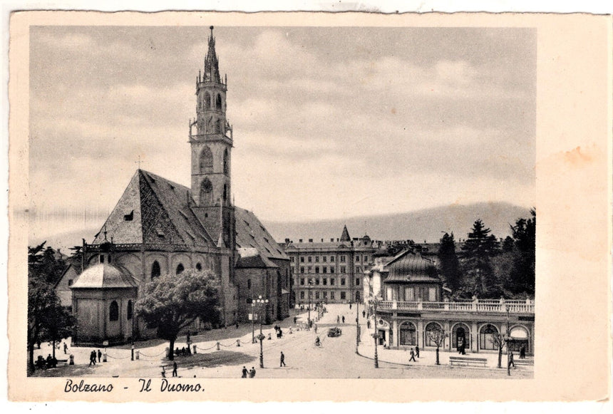 Cartolina Sudtirol Alto Adige Bolzano Bozen Waltherplatz Bolzano piazza Walter | Collezionissimo