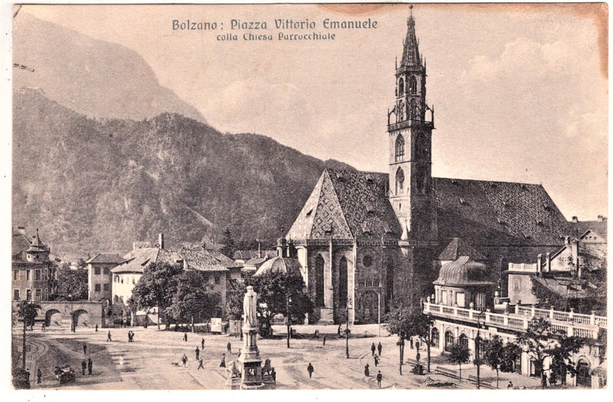 Cartolina Sudtirol Alto Adige Bolzano Bozen Waltherplatz Bolzano piazza Walter | Collezionissimo