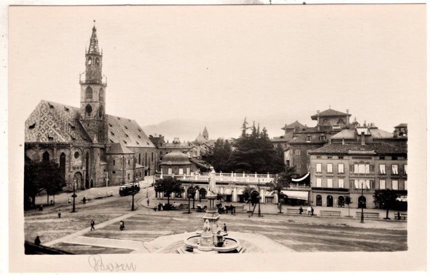 Cartolina Sudtirol Alto Adige Bolzano Bozen Waltherplatz Bolzano piazza Walter | Collezionissimo