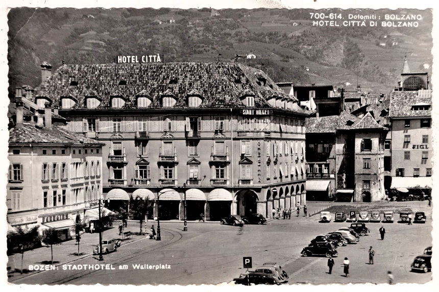 Cartolina Sudtirol Alto Adige Bolzano Bozen Waltherplatz Bolzano piazza Walter | Collezionissimo