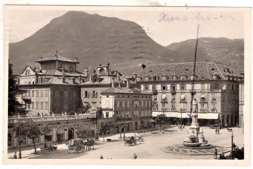 Cartolina Sudtirol Alto Adige Bolzano Bozen Waltherplatz Bolzano piazza Walter | Collezionissimo