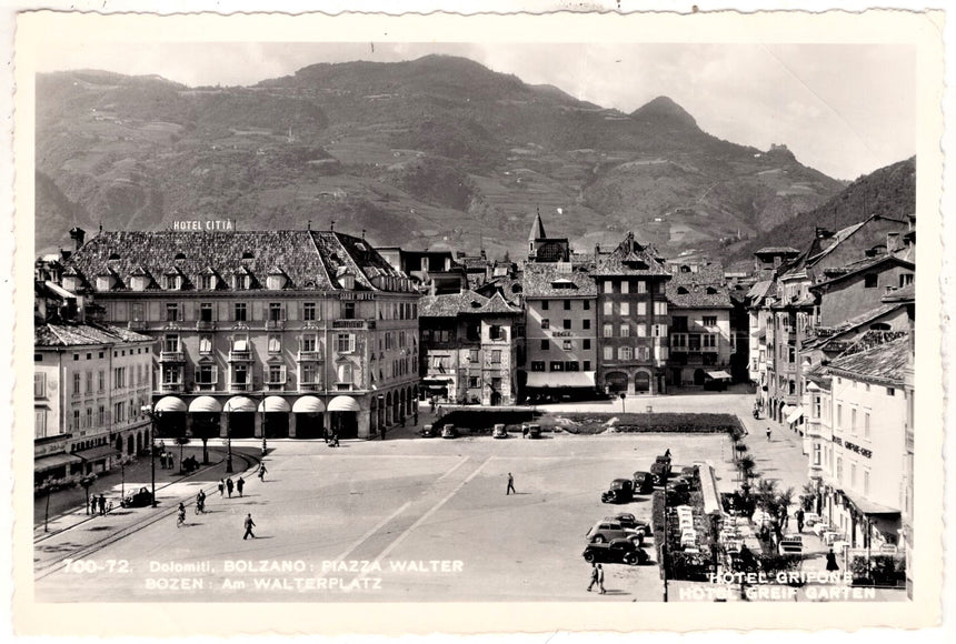 Cartolina Sudtirol Alto Adige Bolzano Bozen Waltherplatz Bolzano piazza Walter | Collezionissimo