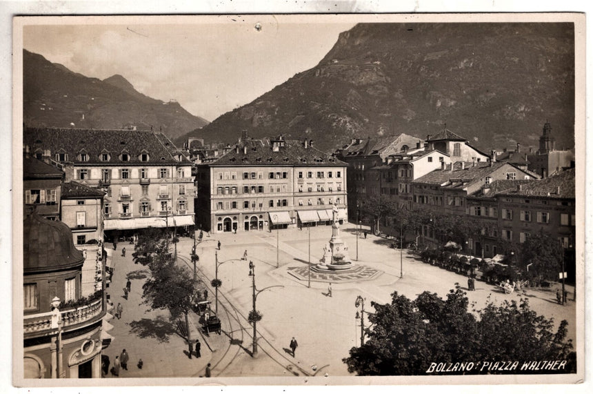 Cartolina Sudtirol Alto Adige Bolzano Bozen Waltherplatz Bolzano piazza Walter | Collezionissimo