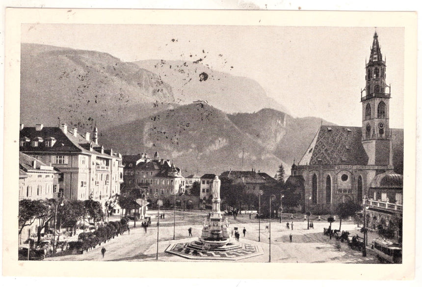 Cartolina Sudtirol Alto Adige Bolzano Bozen Waltherplatz Bolzano piazza Walter | Collezionissimo