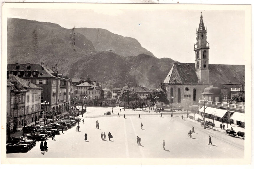 Cartolina Sudtirol Alto Adige Bolzano Bozen Waltherplatz Bolzano piazza Walter | Collezionissimo