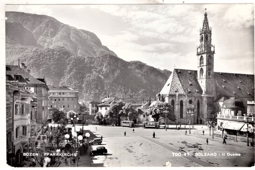 Cartolina Sudtirol Alto Adige Bolzano Bozen Waltherplatz Bolzano piazza Walter | Collezionissimo