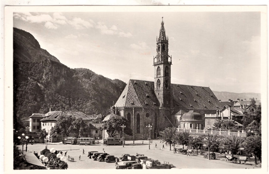 Cartolina Sudtirol Alto Adige Bolzano Bozen Waltherplatz Bolzano piazza Walter | Collezionissimo